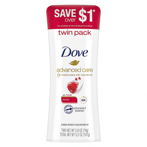 Dove Advanced Care Antiperspirant Deodorant Stick for Women, Revive, for 48 Hour Protection And Soft And Comfortable Underarms, 2.6 oz, 2 Count