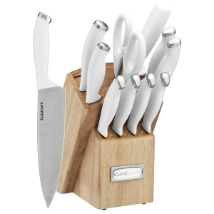 Cusinart Block Knife Set, 12pc Cutlery Knife Set with Steel Blades for Precise Cutting, Lightweight, Stainless Steel, Durable & Dishwasher Safe, C77SS