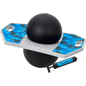 Flybar Pogo Trick Ball for Kids, Trick Bounce Board for Boys and Girls Ages 6+, Up to 160 lbs, Includes Pump, Easy to Carry Handle, Durable Plastic De