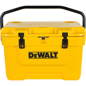 DEWALT 25 Qt Roto Molded Cooler, Heavy Duty Ice Chest for Camping, Sports & Outdoor Activities