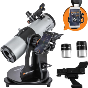 Celestron – StarSense Explorer 114mm Tabletop Dobsonian Smartphone App-Enabled Telescope – Works with StarSense App to Help You Find Nebulae, Planets