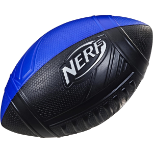 NERF Pro Grip Football, Classic Foam Ball, Easy to Catch & Throw, Balls for Kids, Kids Sports Toys (Blue)