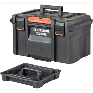 CRAFTSMAN TRADESTACK System Drawer Tool Box, Tool Storage, Lockable, Black, 21 Inch (CMST21430)