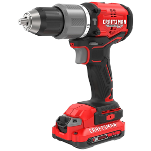 CRAFTSMAN V20 Cordless Hammer Drill Kit, 1/2 inch, 2 Batteries and Charger Included (CMCD732D2)